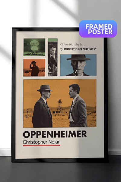 Postifull Αφίσα με μαύρο πλαίσιο Oppenheimer, Πίνακας κινηματογράφου και τηλε...