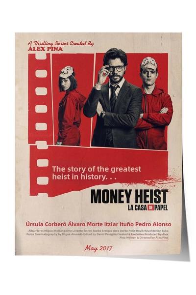 Postifull Αφίσα της σειράς Money Heist, Αφίσες ταινιών και τηλεοπτικών σειρών...