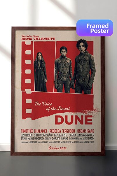 Postifull Αφίσα με καφέ πλαίσιο Dune, Πίνακας κινηματογράφου και τηλεοπτικής ...