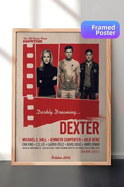 Postifull Αφίσα με ξύλινο πλαίσιο Dexter, Πίνακας Κινηματογράφου και Τηλεοπτι...