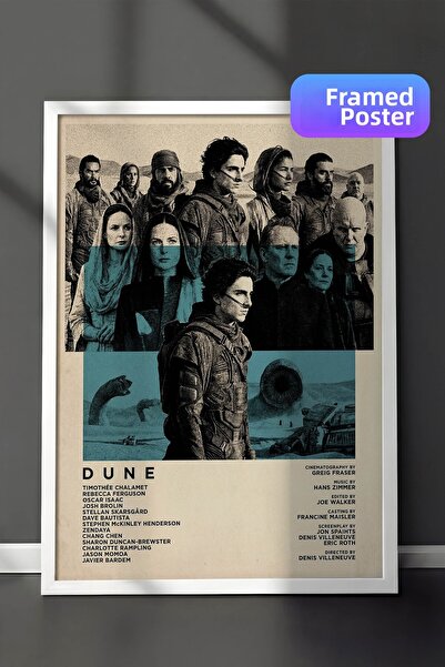Postifull Αφίσα με λευκό πλαίσιο Dune, Πίνακας Κινηματογράφου και Τηλεοπτικής...