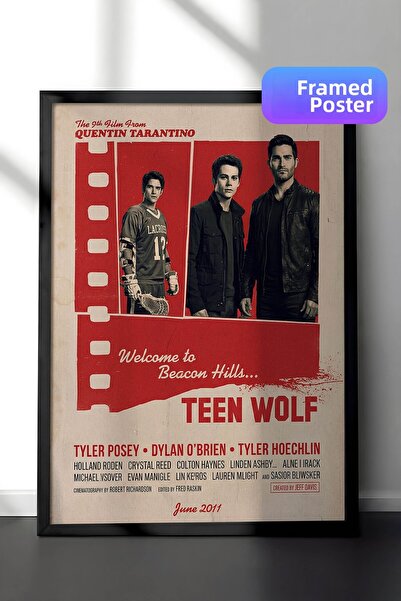 Postifull Αφίσα Teen Wolf με μαύρο πλαίσιο, Πίνακας κινηματογράφου και τηλεοπ...