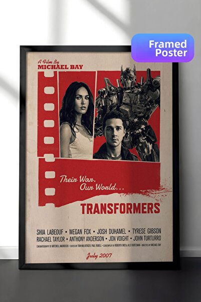 Postifull Αφίσα Transformers με μαύρο πλαίσιο, Πίνακας κινηματογράφου και τηλ...