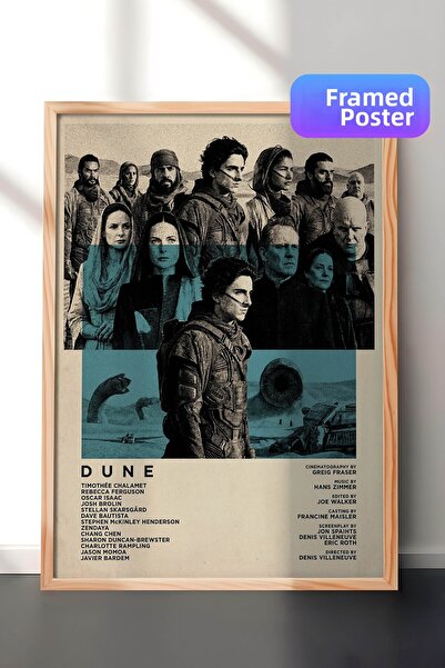 Postifull Αφίσα με ξύλινο πλαίσιο Dune, Πίνακας Κινηματογράφου και Τηλεοπτική...