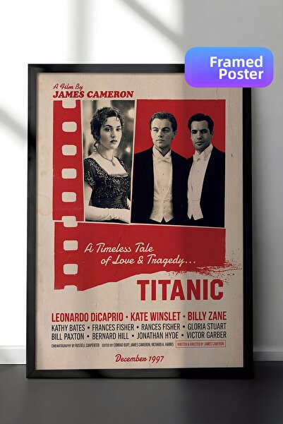 Postifull Αφίσα του Τιτανικού με μαύρο πλαίσιο, Πίνακας Κινηματογράφου και Τη...