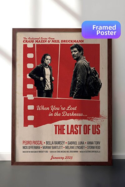 Postifull The Last of Us Αφίσα με καφέ πλαίσιο, Πίνακας Κινηματογράφου και Τη...