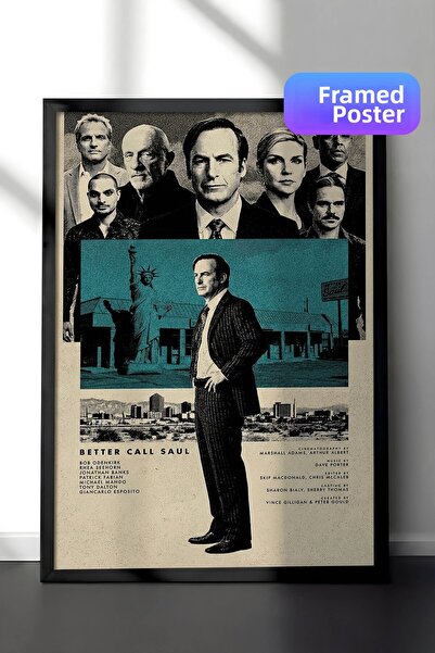 Postifull Αφίσα Better Call Saul με μαύρο πλαίσιο, Πίνακας κινηματογράφου και...
