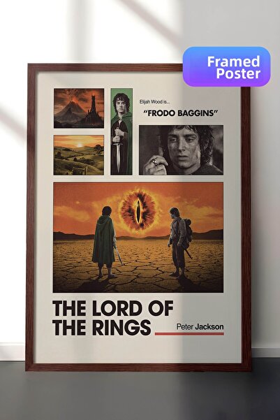Postifull Ο Άρχοντας των Δαχτυλιδιών Αφίσα με καφέ πλαίσιο, Πίνακας Κινηματογ...