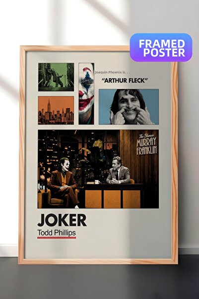 Postifull Αφίσα με ξύλινο πλαίσιο Τζόκερ, Πίνακας Κινηματογράφου και Τηλεοπτι...