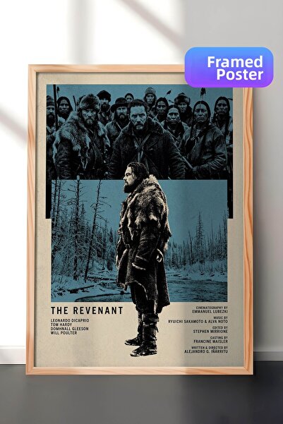 Postifull Η αφίσα The Revenant με ξύλινο πλαίσιο, Πίνακας Κινηματογράφου και ...