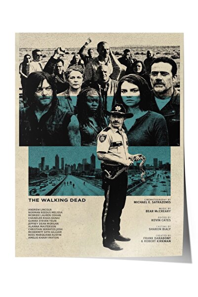 Postifull Αφίσα The Walking Dead, Αφίσες ζωγραφικής τέχνης από τον κινηματογρ...