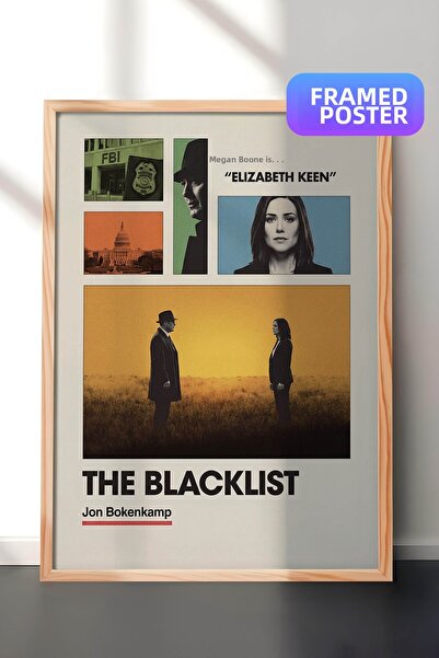 Postifull The Blacklist Ξύλινη Αφίσα με Ξύλινο Πλαίσιο, Πίνακας Κινηματογράφο...