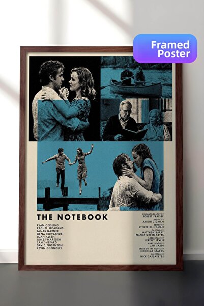 Postifull Η αφίσα του τηλεοπτικού σειράτιου The Notebook με καφέ πλαίσιο, Πίν...