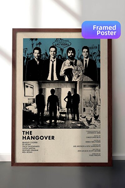 Postifull Αφίσα The Hangover με καφέ πλαίσιο, Πίνακας Κινηματογράφου και Τηλε...