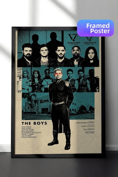 Postifull Αφίσα The Boys με μαύρο πλαίσιο, Πίνακας Κινηματογράφου και Τηλεοπτ...