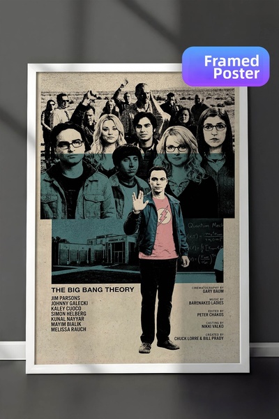 Postifull The Big Bang Theory Αφίσα με λευκό πλαίσιο, Πίνακας Κινηματογράφου ...