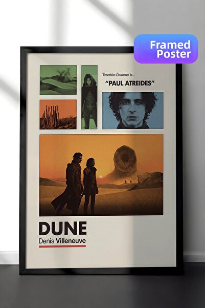 Postifull Αφίσα με μαύρο πλαίσιο Dune, Πίνακας Κινηματογράφου και Τηλεοπτικής...