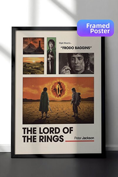 Postifull Ο Άρχοντας των Δαχτυλιδιών Αφίσα με Μαύρο Πλαίσιο, Πίνακας Κινηματο...