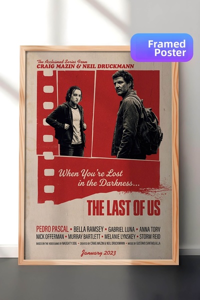 Postifull The Last of Us Ξύλινη Αφίσα με Κορνίζα, Πίνακας Κινηματογράφου και ...