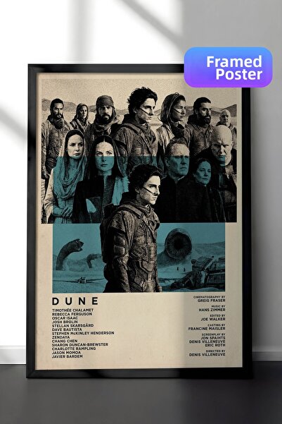 Postifull Αφίσα με μαύρο πλαίσιο Dune, Πίνακας Κινηματογράφου και Τηλεοπτικής...