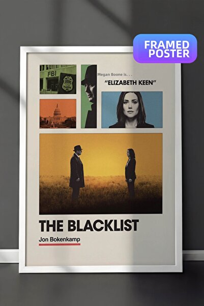 Postifull Αφίσα The Blacklist με λευκό πλαίσιο, Πίνακας Κινηματογράφου και Τη...