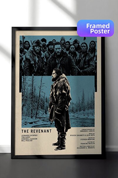 Postifull Η αφίσα The Revenant με μαύρο πλαίσιο, Πίνακας Κινηματογράφου και Τ...