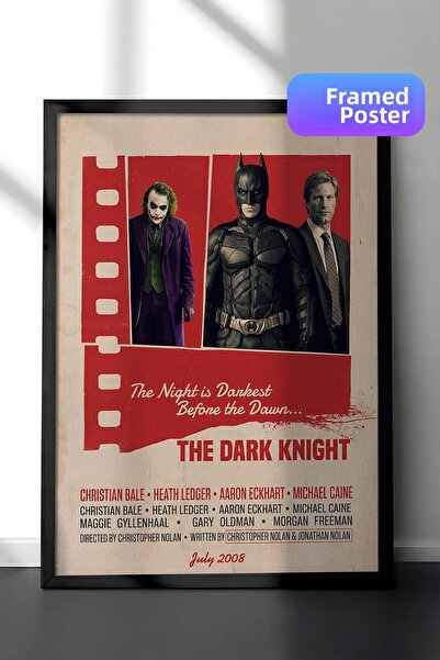Postifull The Dark Knight Μαύρη Πλαισιωμένη Αφίσα, Πίνακας Κινηματογράφου και...