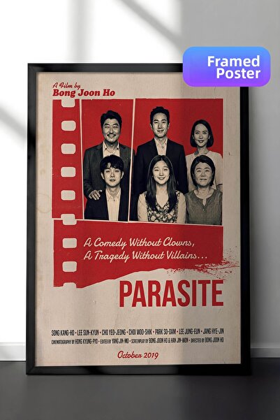 Postifull Αφίσα Parasite με μαύρο πλαίσιο, Πίνακας Κινηματογράφου και Τηλεοπτ...