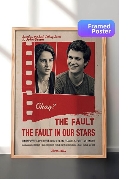 Postifull Η αμαρτία στα αστέρια μας Ξύλινη Αφίσα με Ξύλινο Πλαίσιο, Πίνακας Κ...