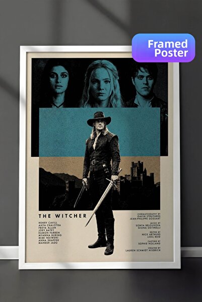 Postifull Αφίσα The Witcher με λευκό πλαίσιο, Πίνακας κινηματογράφου και τηλε...