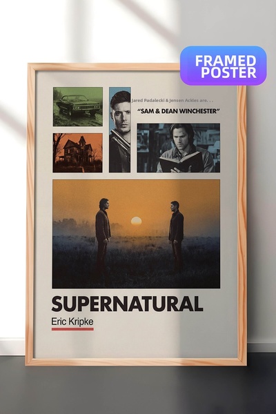 Postifull Υπερφυσική αφίσα με ξύλινο πλαίσιο, ζωγραφική ταινιών και τηλεοπτικ...