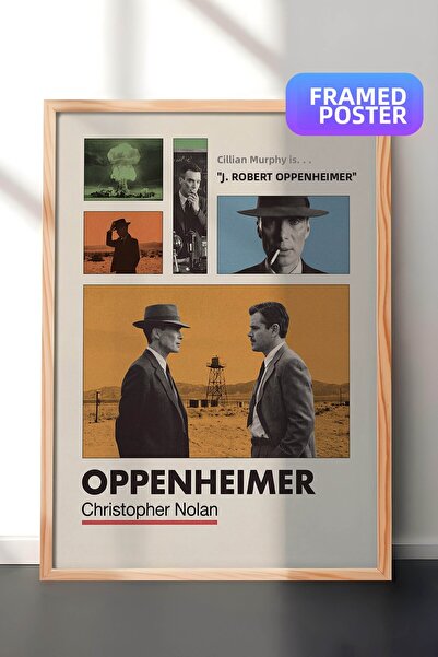 Postifull Αφίσα με ξύλινο πλαίσιο Oppenheimer, Πίνακας κινηματογράφου και τηλ...