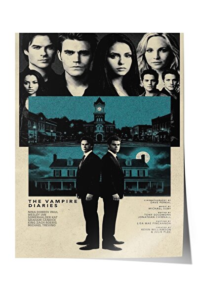 Postifull Αφίσα The Vampire Diaries, Αφίσες ζωγραφικής τέχνης για κινηματογρά...