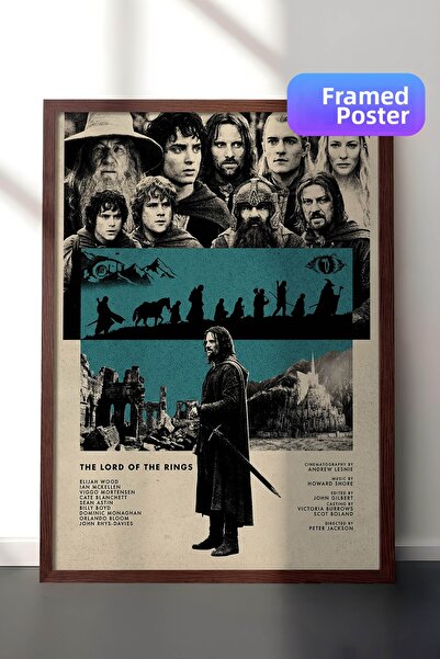 Postifull Ο Άρχοντας των Δαχτυλιδιών Αφίσα με καφέ πλαίσιο, Πίνακας Κινηματογ...