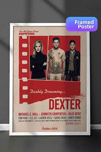 Postifull Αφίσα Dexter με λευκό πλαίσιο, Πίνακας κινηματογράφου και τηλεοπτικ...