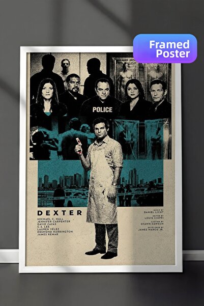 Postifull Αφίσα Dexter με λευκό πλαίσιο, Πίνακας κινηματογράφου και τηλεοπτικ...