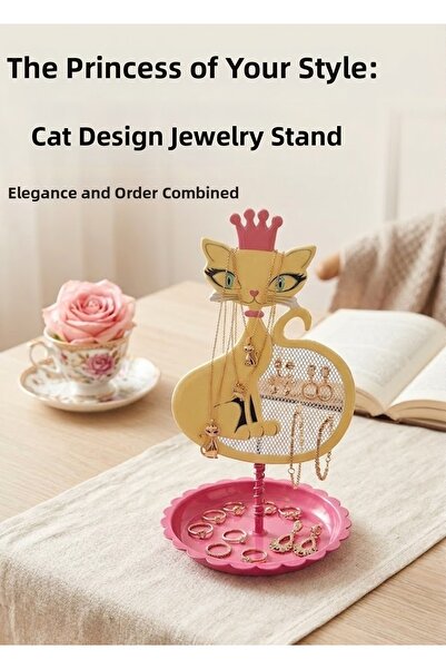 BGA The Princess of Your Style: Cat Design Jewelry Stand, Earring Holder, Bra...