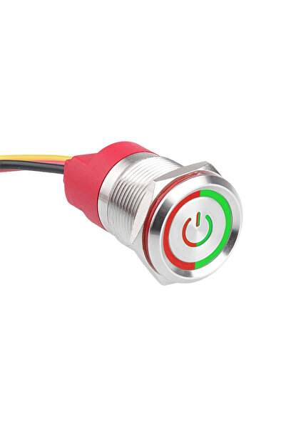 WDELE WD19T-P1-EC 19mm Dokunmatik Touch Metal Buton - Çift Renk