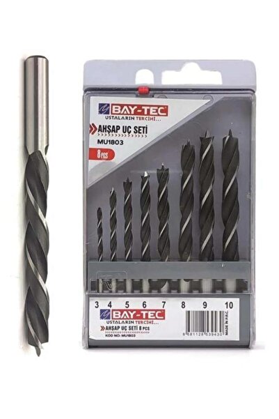 Genel Markalar Bay-tec 8 Parça Ahşap Matkap Uç Seti Mu1803