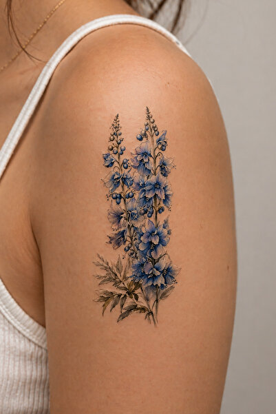 TAKIŞTIR Geçici Sümbül Çiçeği Figürlü Mini Dövme Tattoo