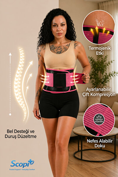 SCOPİ Premium Serisi Kadın Sauna Termal Terleme Zayıflama Bel Göbek Eritme İn...