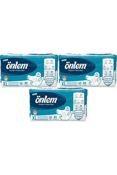 ÖNLEM Yetişkin Bezi Bel Bantlı Tekstil Yüzey XL - Extra Large - Ekstra Büyük ...