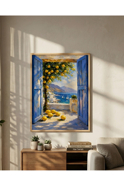 SUKUNART Deniz Manzaralı Tablo – Ferah ve Huzur Veren Dekor K121