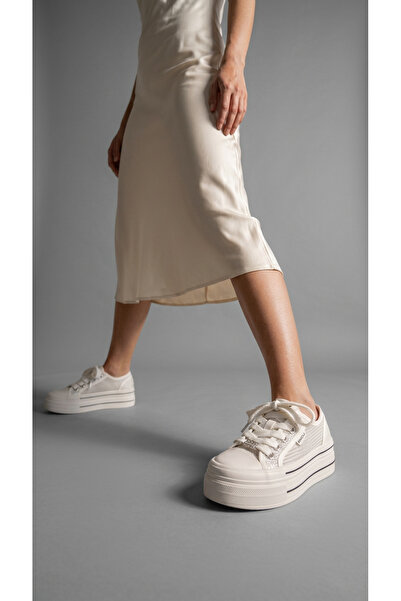 inizio Λευκά διαφανή γυναικεία αθλητικά παπούτσια με παγιέτες EW2014