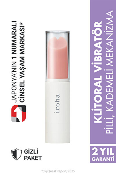 Iroha Stick Pink White Pilli Klitoral Vibratör HMS-04