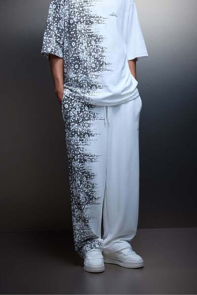 Slatra Trening alb pentru bărbați, model Side Effect Baggy