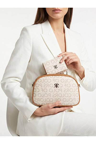 Çanta Trend Γυναικεία τσάντα μονόγραμμα μεσαίου μεγέθους 5 θέσεων Polo Of Colors