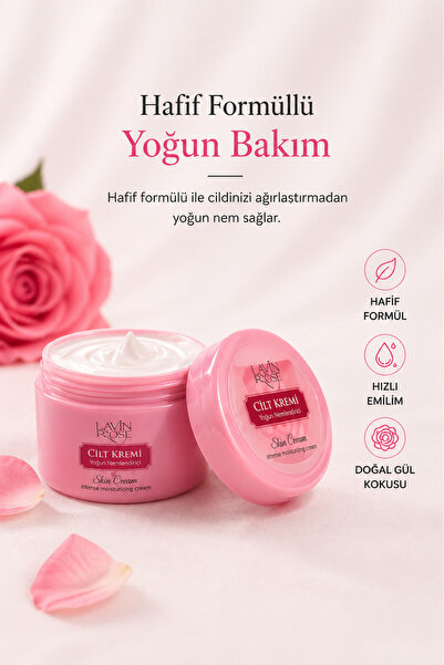Lavin Rose Rose Cream – Intensive Moisturizer, Natural Rose Extract Skin Care...