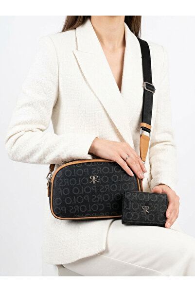 Çanta Trend Γυναικεία τσάντα μονόγραμμα μεσαίου μεγέθους 5 θέσεων Polo Of Colors