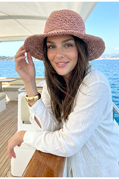 LAGRANZE Γυναικείο Πλεκτό Ψάθινο Καπέλο